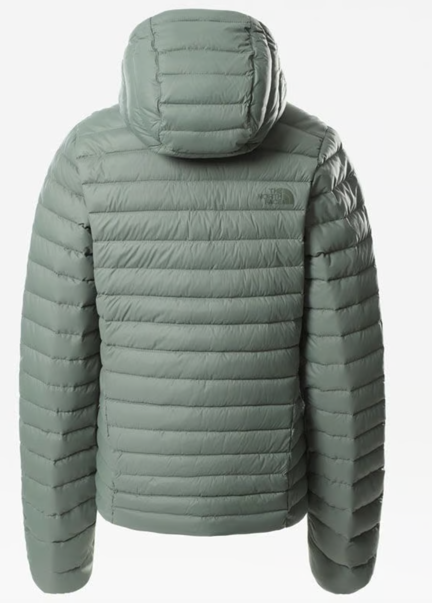 The North Face Women’s Stretch Down Hoodie - Laurel Wreath Green, Non-PFC DWR