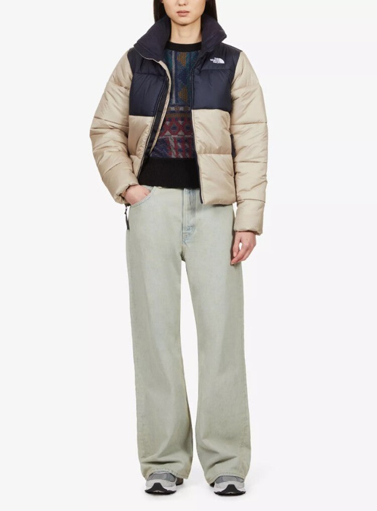 The North Face Womens Beige Navy Saikuru Puffer Jacket / RRP £215