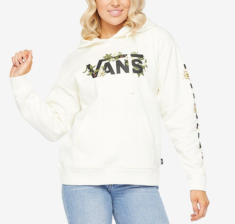 Vans Womens WYLD Tangle Florally BFF Hoodie / Off White / RRP £70