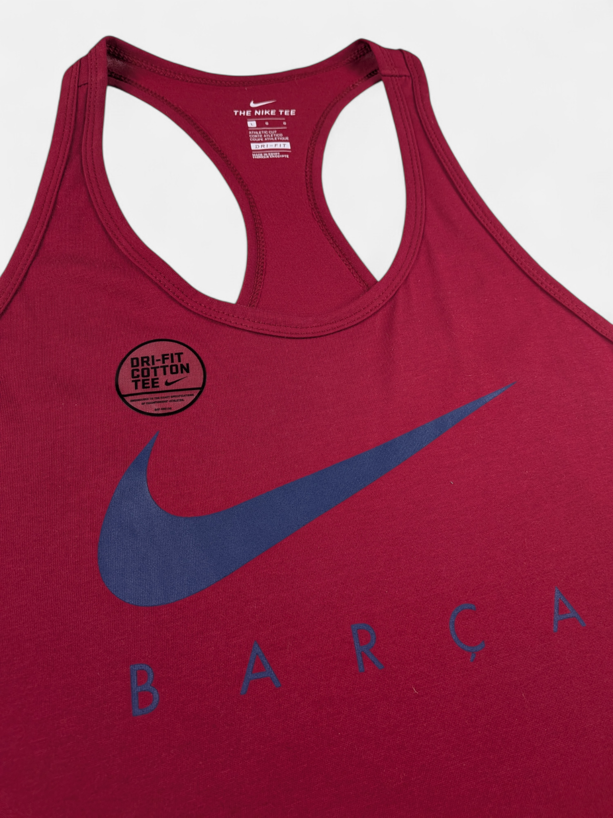 Nike Mens 2018-19 Barcelona Training Football Vest / BNWT / Maroon / RRP £40