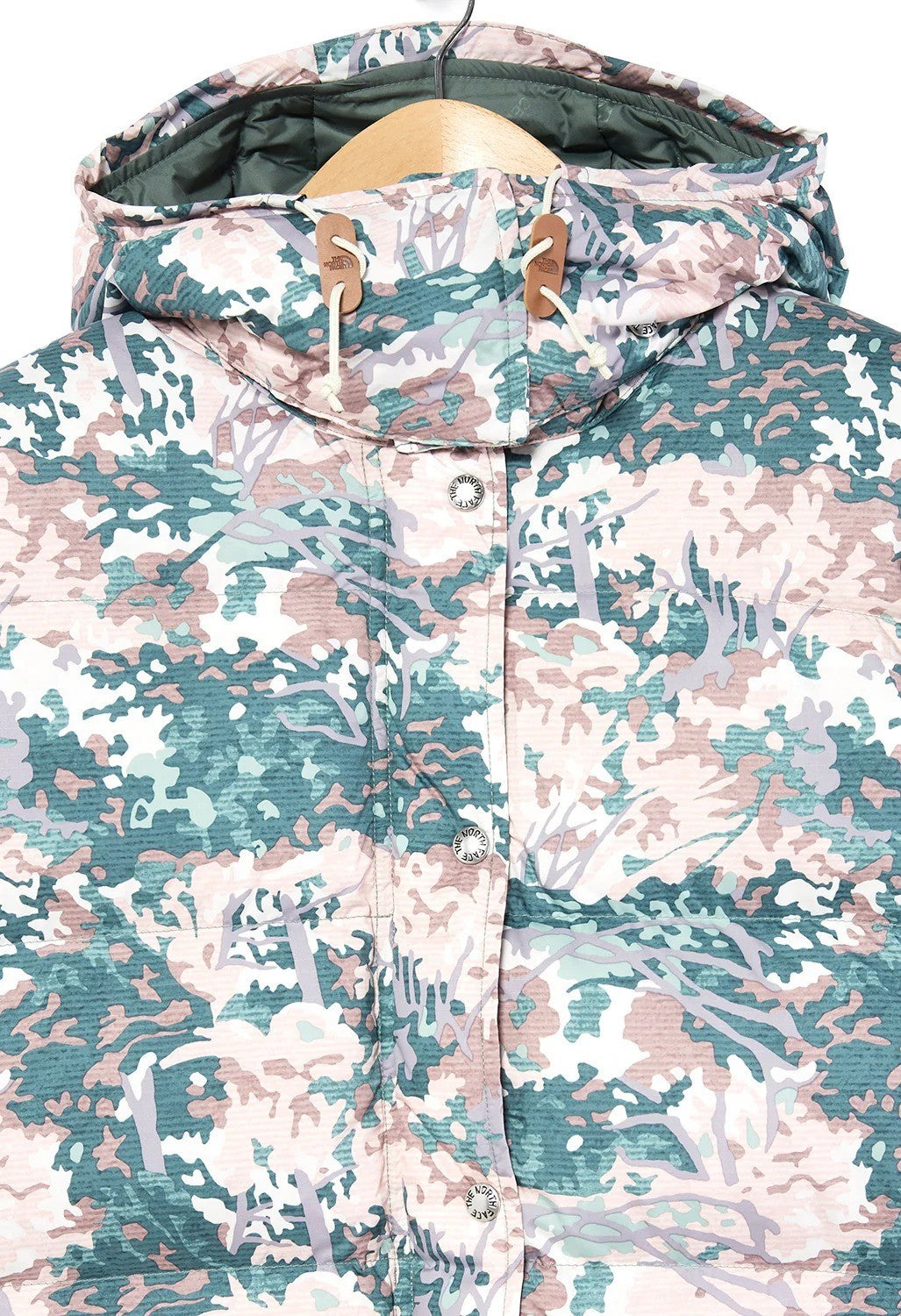 The North Face Womens Print Sierra Parka / Green / RRP £350