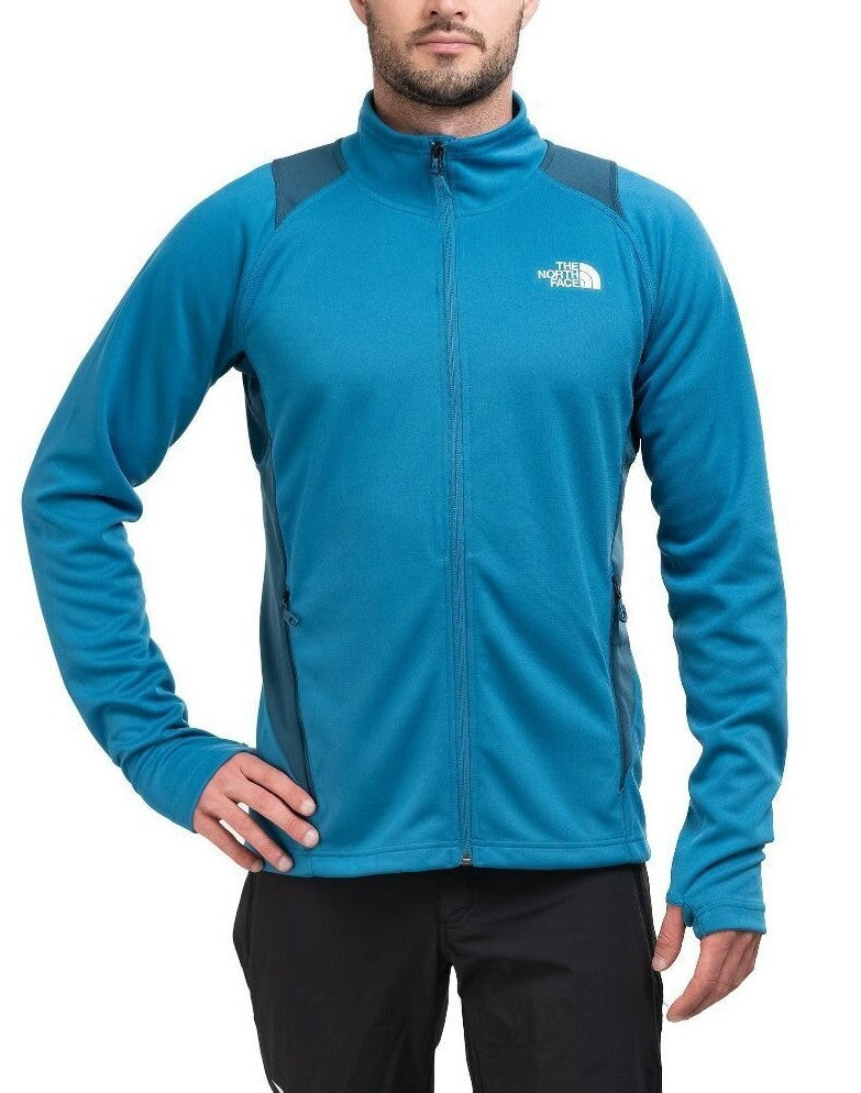 The North Face Men's Athletic Outdoor Full Zip Midlayer Jacket / Blue RRP £90