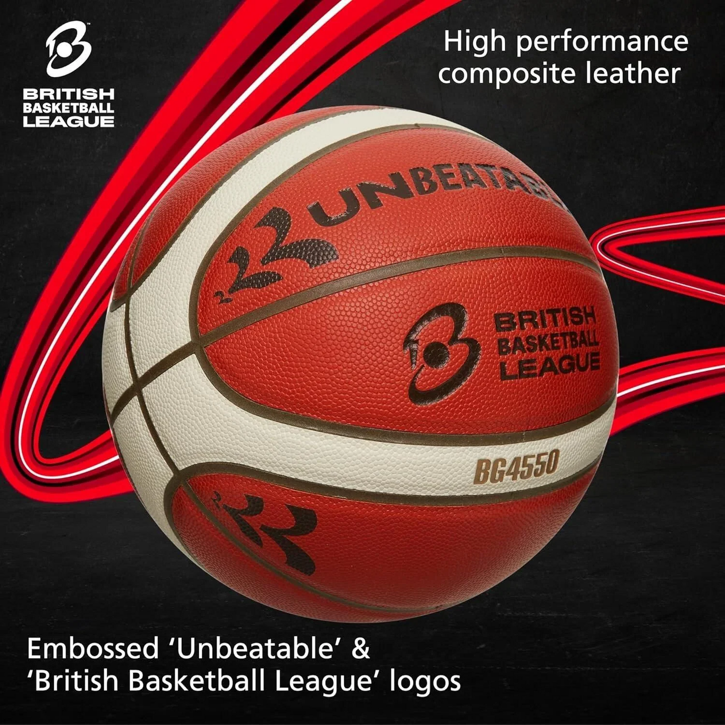 Molten FIBA Approved Professional Leather Basketball / BN / Size 7 / RRP £75