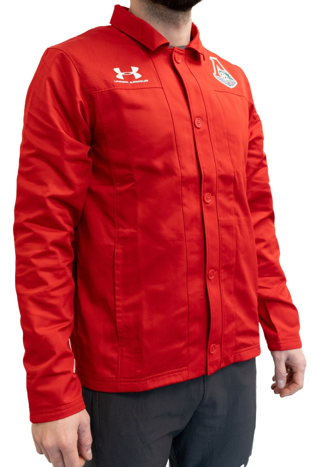 Under Armour 2019-20 Lokomotiv Moscow Touchline Jacket / Red / Mens / RRP £59.99