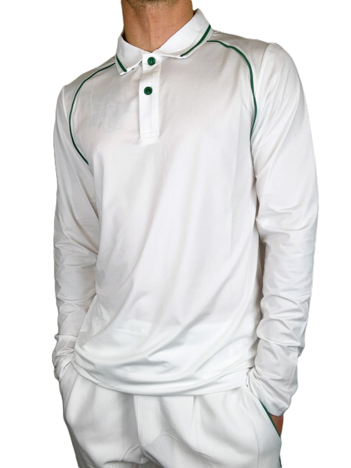 Castore South Africa Cricket Long Sleeve Polo Shirt / BNWT / White / RRP £50