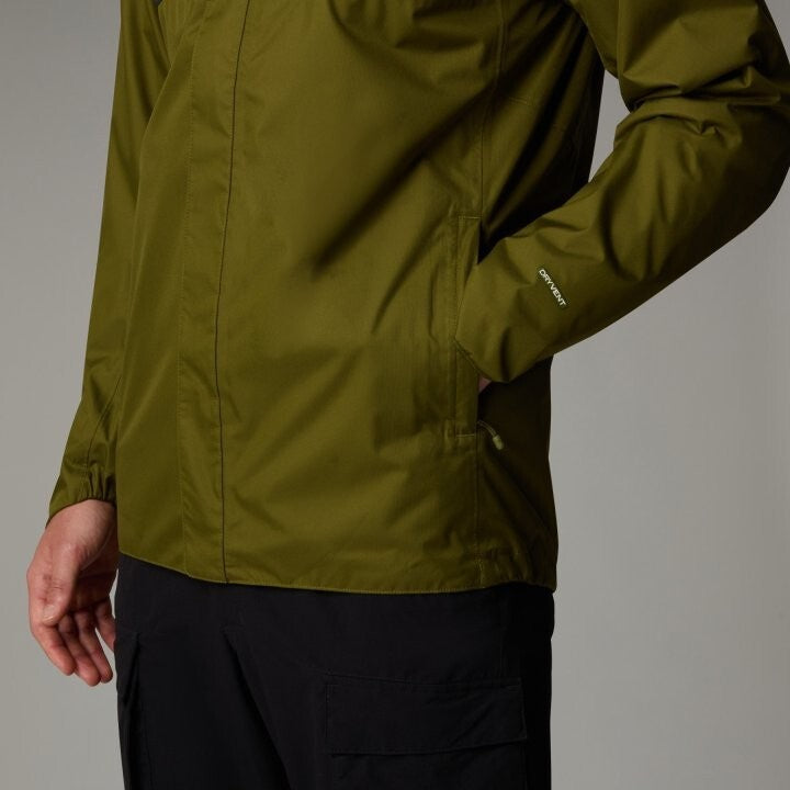 The North Face Mens Quest Zip In Rain Jacket / Olive / RRP £130