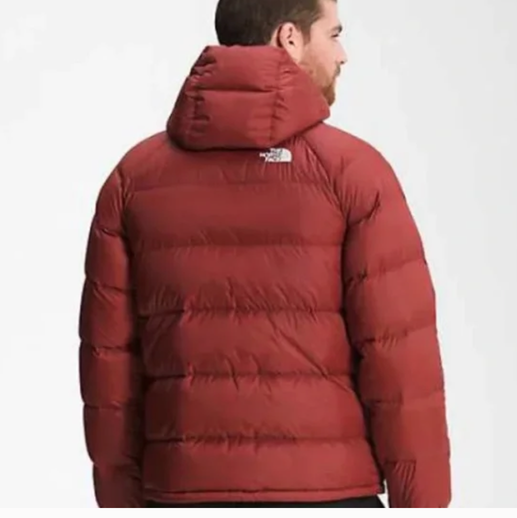 The North Face Mens Printed Hydreanlite Down Hoodie Jacket / BNWT / Fiery Red