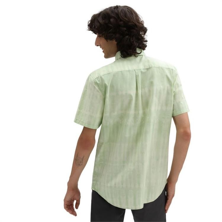 Vans Mens Peace Of Mind Woven SS / Celadon Green / Tie Dye / RRP £55
