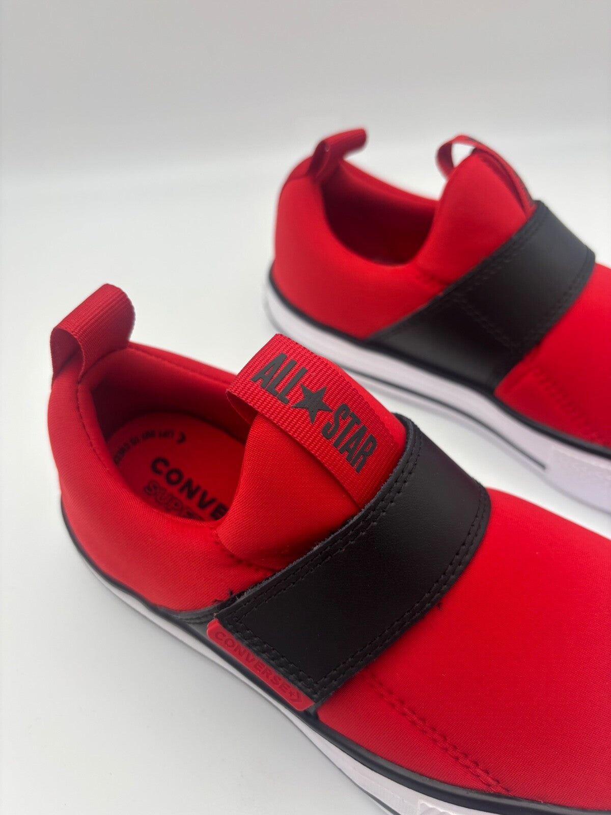 Converse Kids Superplay Strap Ox Slip On Trainers / BNIB / Red / RRP £35