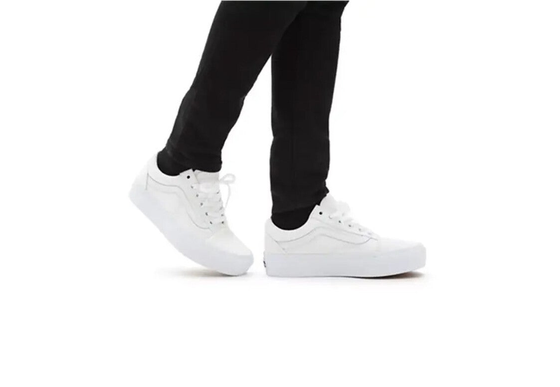 Vans Womens Old Skool Platform Trainers / White / RRP £80