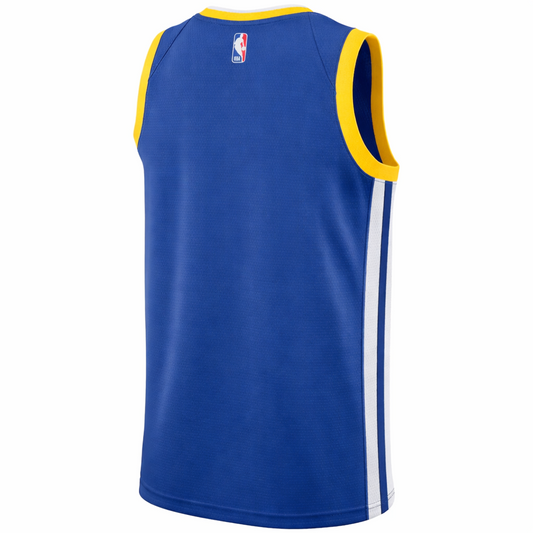 Nike Mens Golden State Basketball Jersey / Blue Yellow / Blank / RRP £90