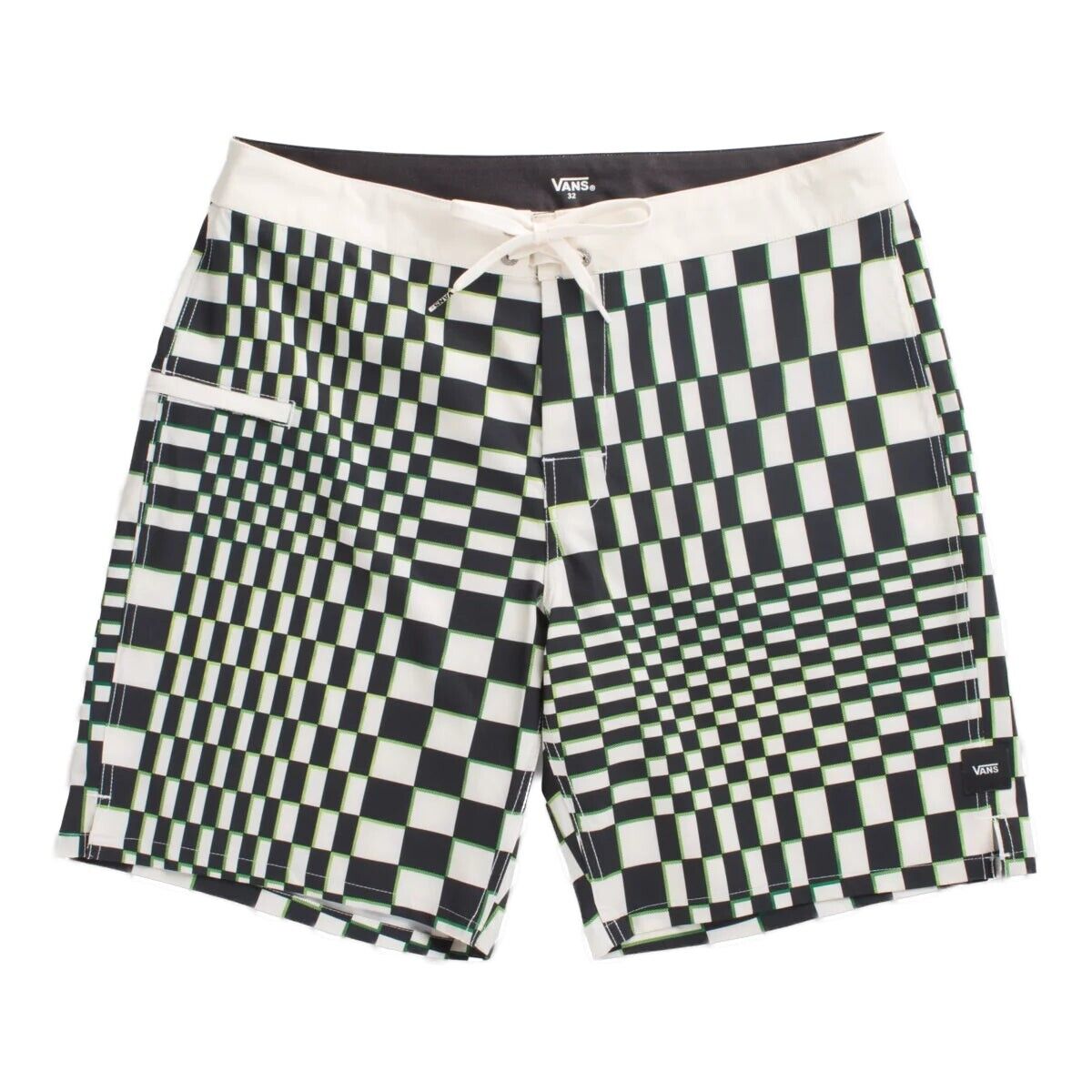 Vans Mens Skewed Checkerboard Boardshort / Antique White / RRP £52