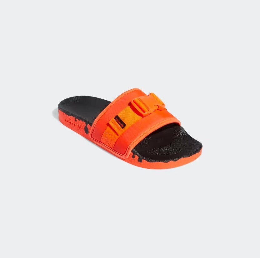 Adidas Womens Pouchylette Slides / Red Black / RRP £68