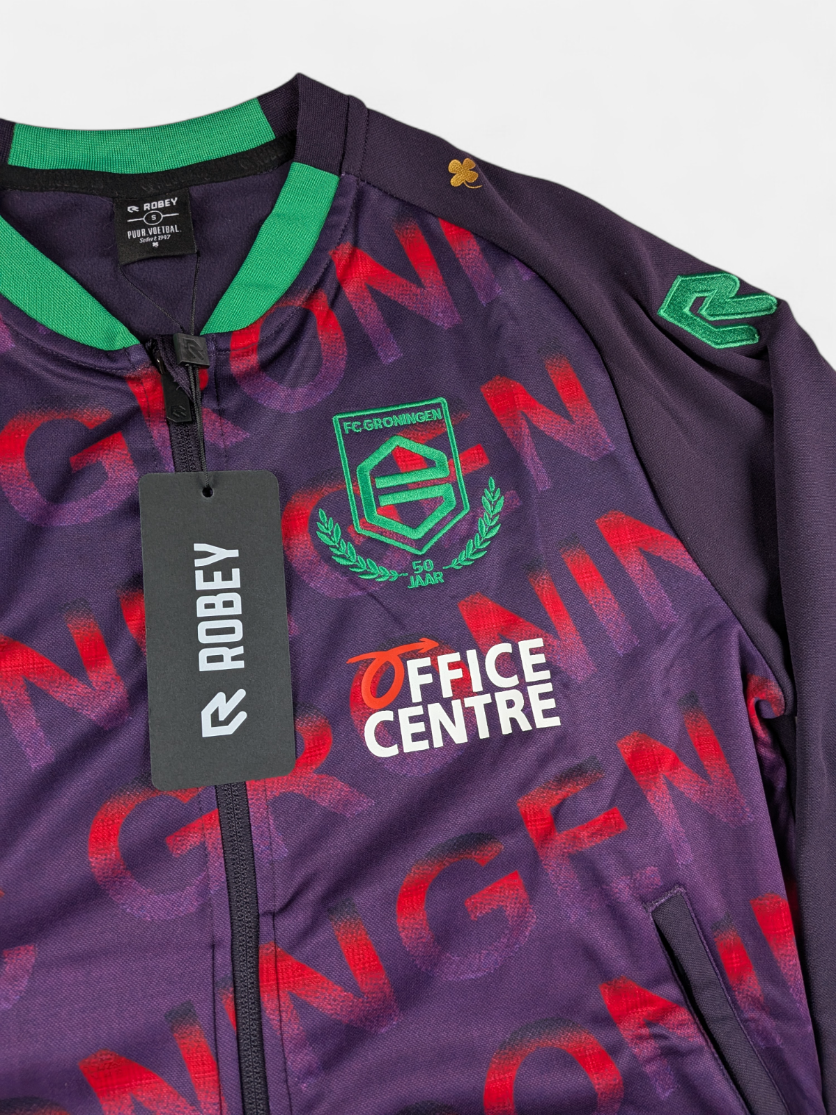 Robey Mens 2021-22 FC Groningen Performance Football Jacket BNWT /Purple/RRP £60