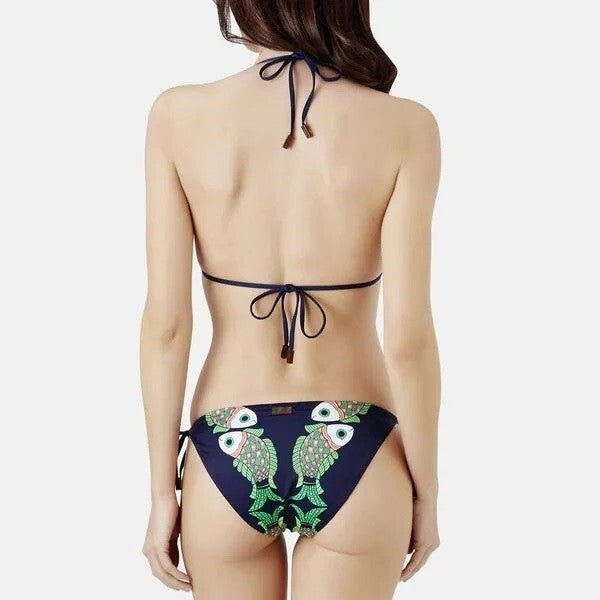 Vilebrequin Womens Bikini Bottom / Flore / Navy Fish / RRP £100