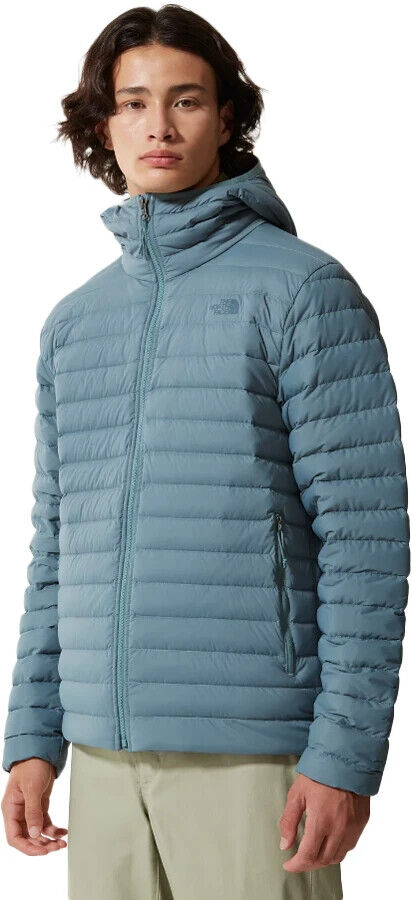 The North Face Men's Stretch Down Hooded Puffer Jacket / Goblin Blue / RRP £260
