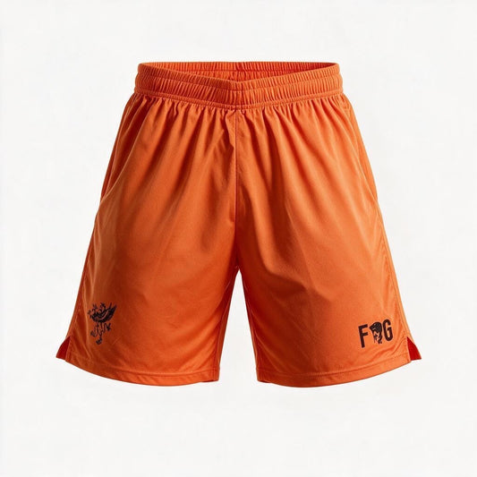 Perugia Frankie Garage Football Shorts / Orange / RRP £25