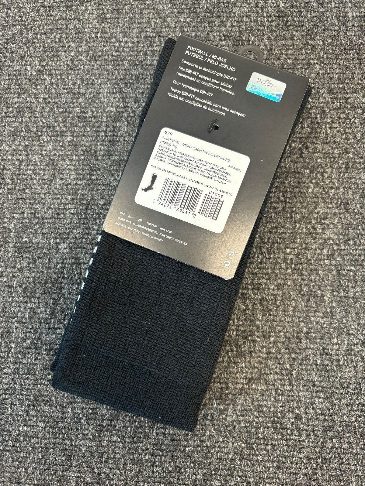 Nike Barcelona Away Football Socks / 2020-2021 / Black / RRP £15
