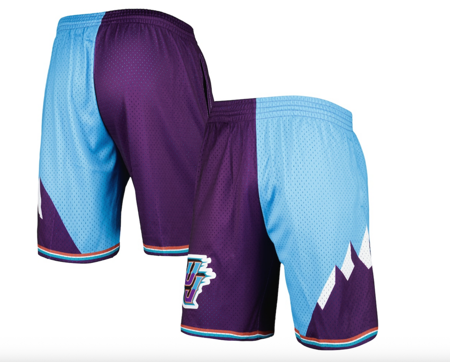 Mitchell & Ness Mens Utah Jazz Swingman Basketball Shorts / Purple / RRP £80