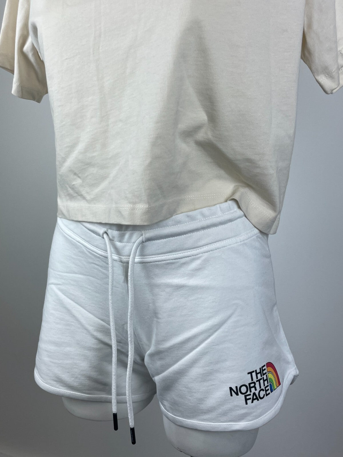 The North Face Womens Rainbow Logo Short / White / Rrp £45