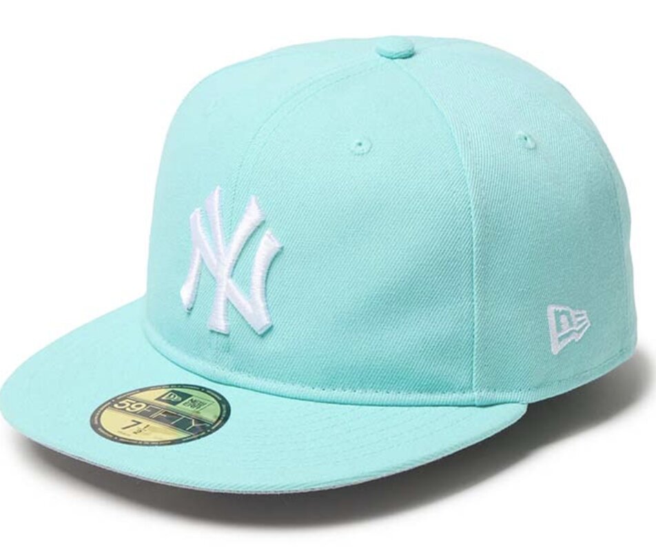 New Era New York Yankees NY 59Fifty Fitted Cap / Light Green White / RRP £34