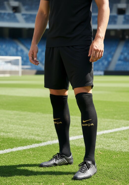 Nike Barcelona Away Football Socks / 2020-2021 / Black / RRP £15