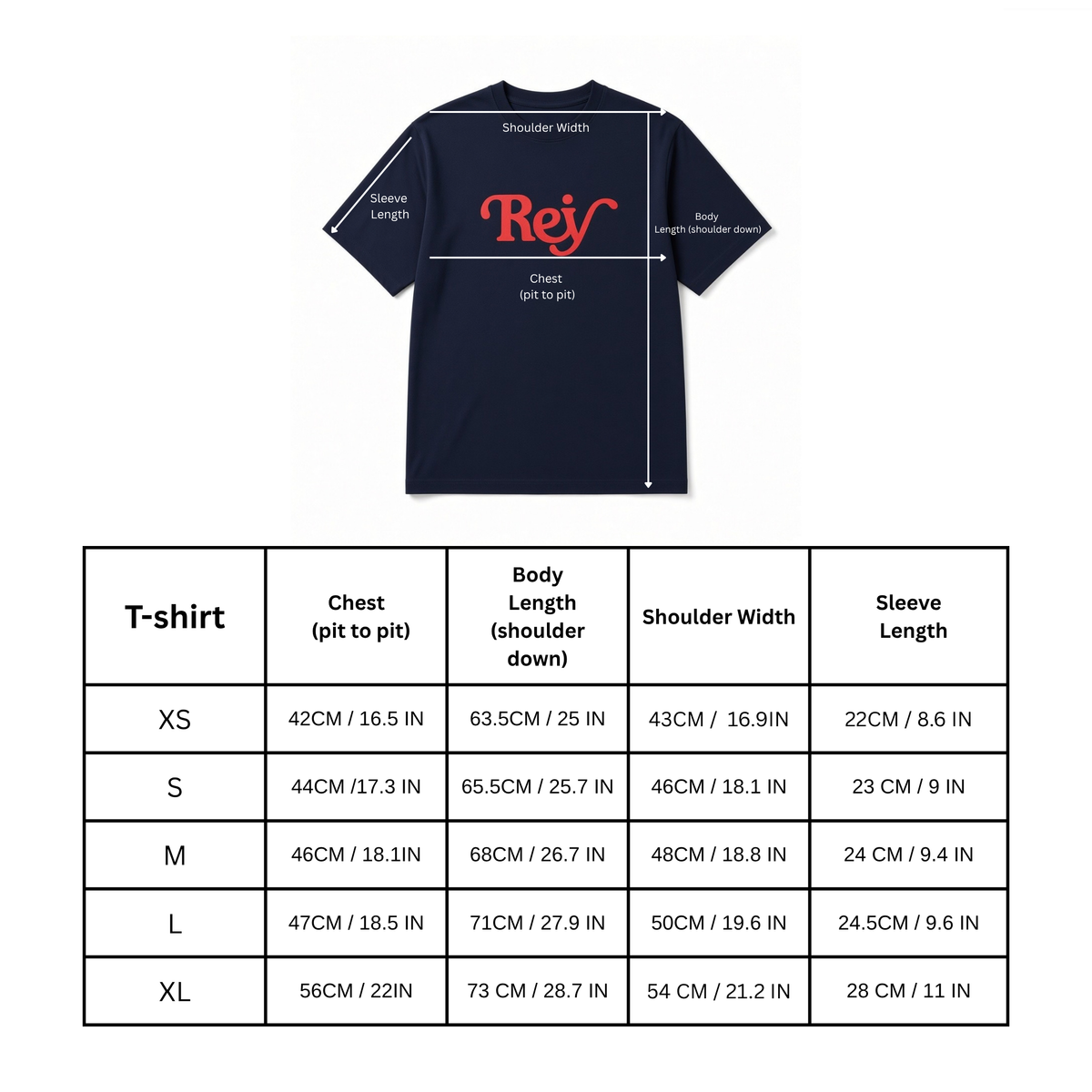 Rey Conquer Tee - Navy