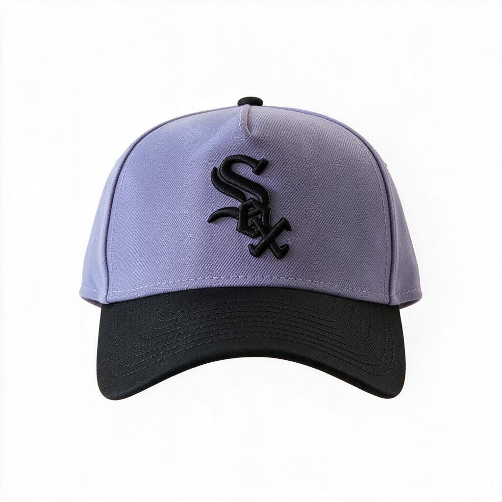 New Era Chicago White Sox 9Forty A-Frame Snapback Cap / Black Purple / RRP £27