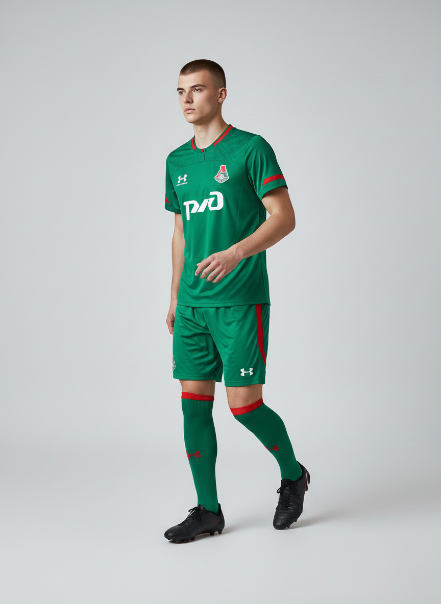 Under Armour Football Shirt / Lokomotiv Moscow Home / Green / RRP £55