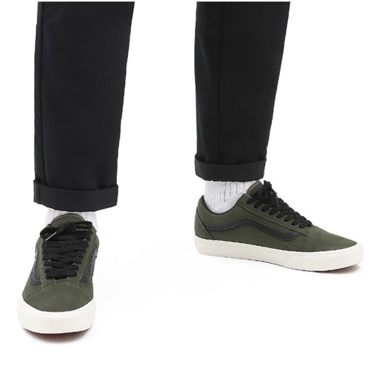 Vans Nubuck Old Skool Trainers / Olive Black / RRP £75