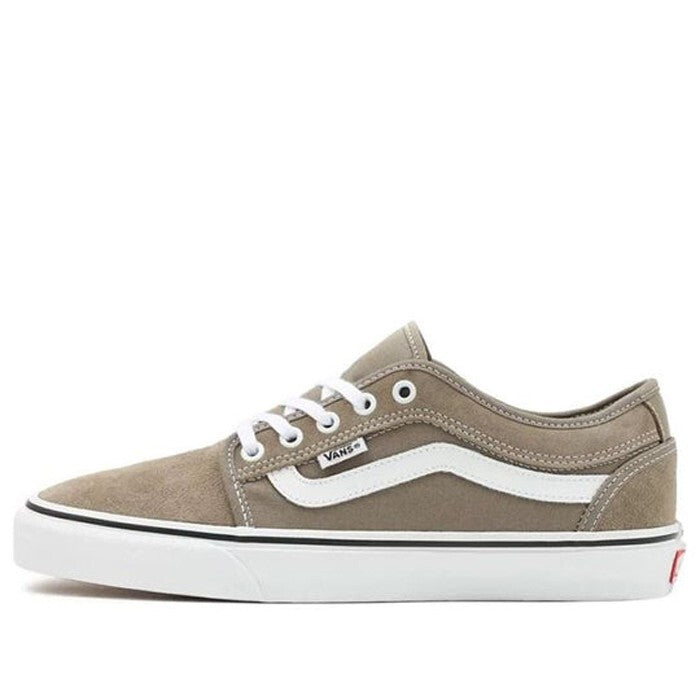 Vans Mens Chukka Low Sidestripe Trainers / Beige White / RRP £60