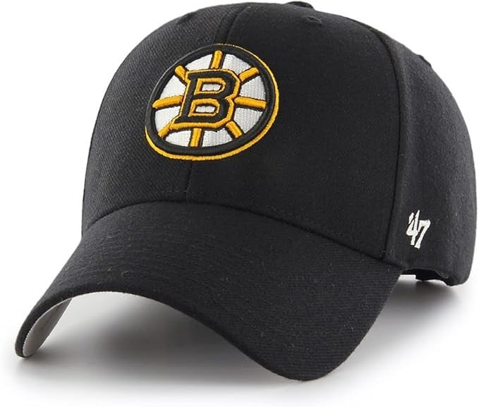 47 Brand Adult Boston Bruins NHL basic MVP Cap / Black / RRP £24