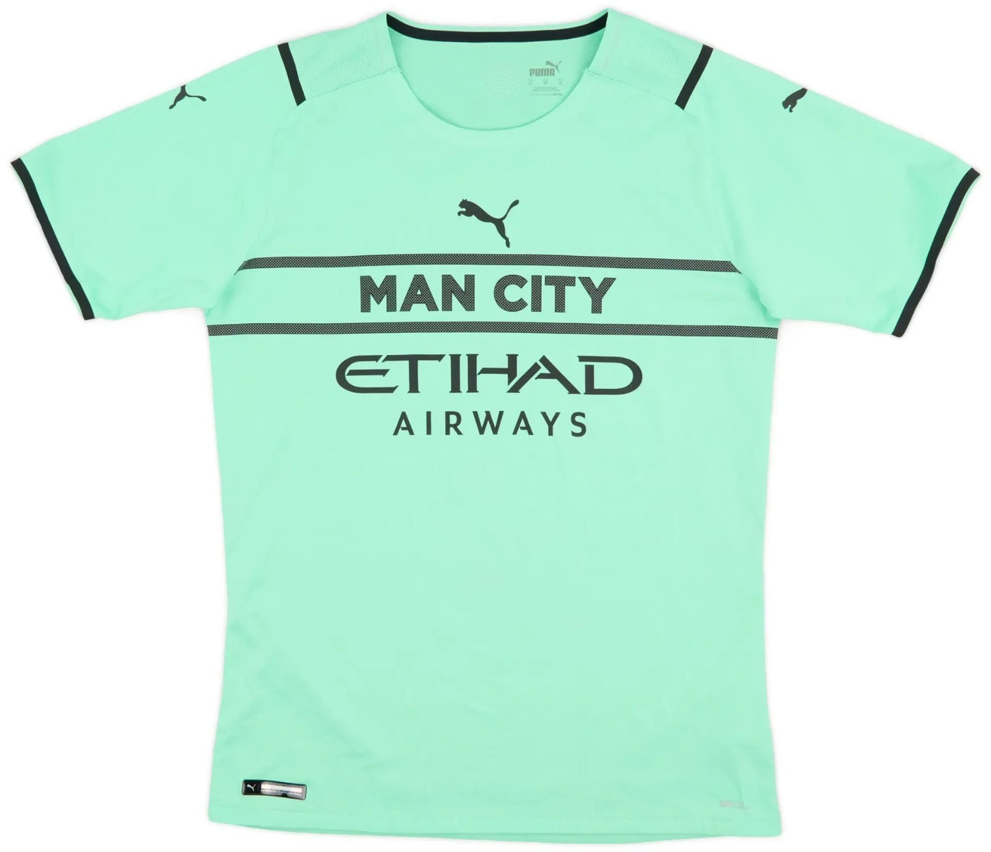 Puma Mens 2021-22 Manchester City Player Issue Gk S/S Shirt /Green/ RRP £109.99