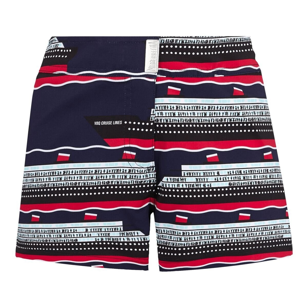 Vilebrequin Womens Swim Short / Ferise / Black White Red / RRP £190