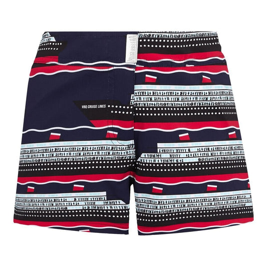 Vilebrequin Womens Swim Short / Ferise / Black White Red / RRP £190