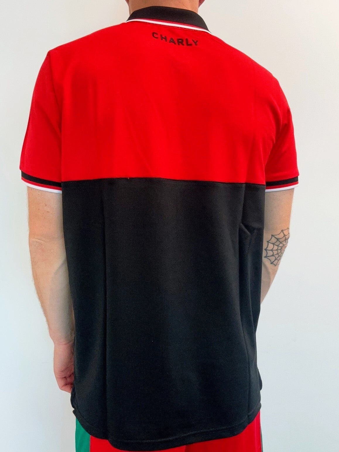 Charly Club Tijuana Football Polo Shirt / Black Red / RRP £30