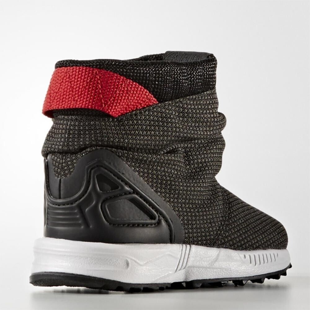 Adidas Infant ZX Flux Winter Snow Trainer Boot / Black / RRP £50