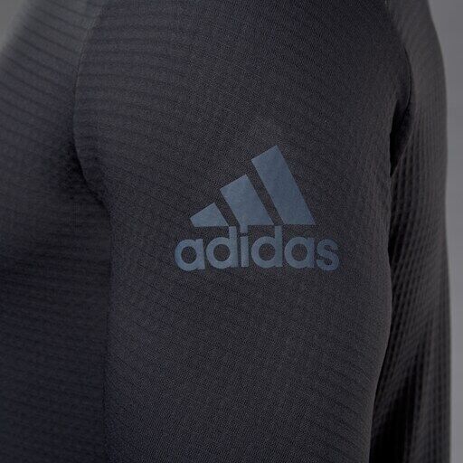Adidas Men's Climaheat 1/4 Zip Long Sleeve Black Workout Top / RRP £95