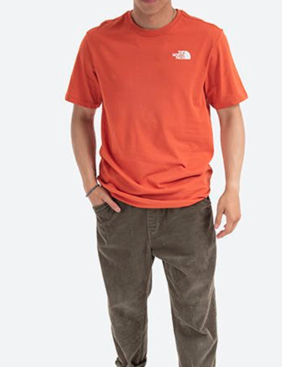 The North Face Mens S/S Red Box Tee / BNWT / Burnt Ochre / RRP £30