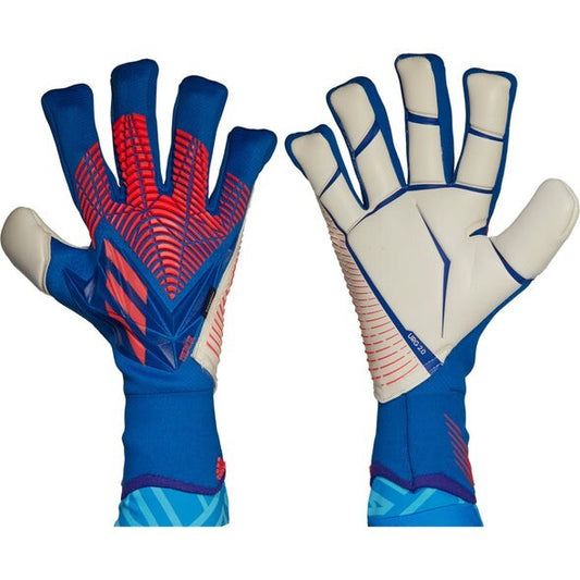Adidas Predator Pro Finger Save Goalkeeper Gloves / Hero Blue Red / RRP £120