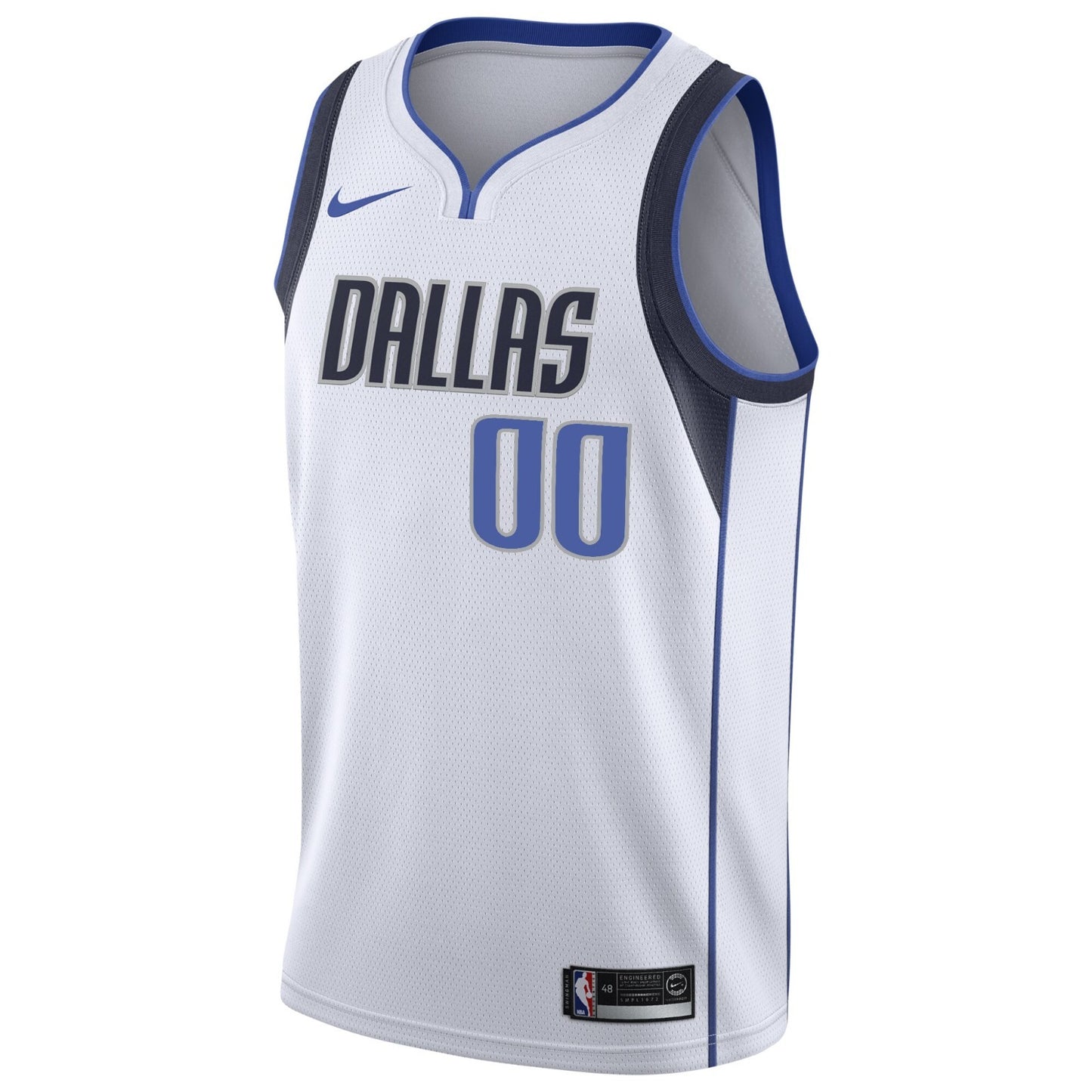 Nike Men's Dallas Mavericks Swingman Blank Basketball Jersey / White / RRP £90