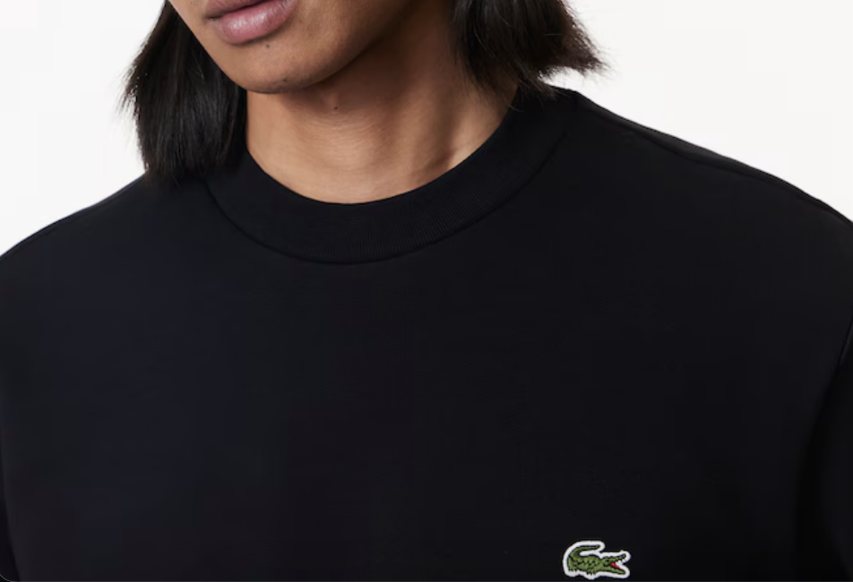 Lacoste Mens Fleece Crew Neck Sweatshirt / Black / BNWT / RRP £109