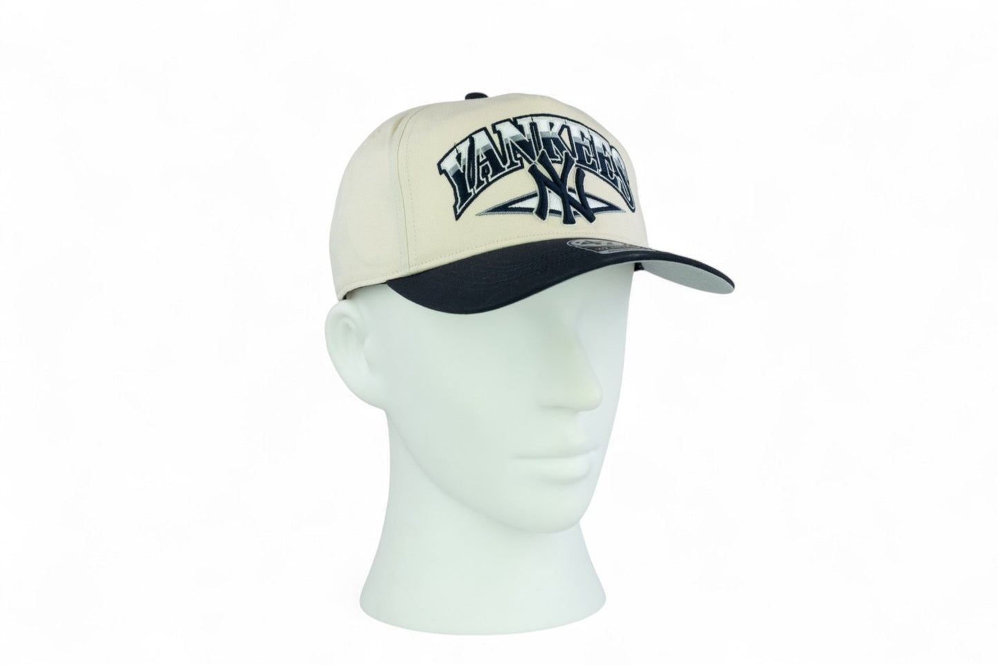 47 Brand New York Yankees MLB Arc Line Hitch Cap / Beige Navy / RRP £25
