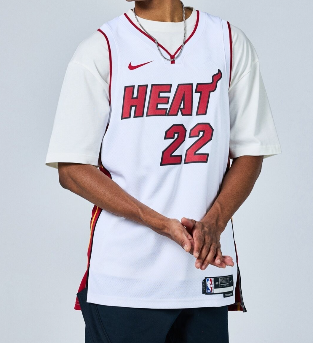 Nike Miami Heat Basketball Jersey / Butler / White / RRP £95