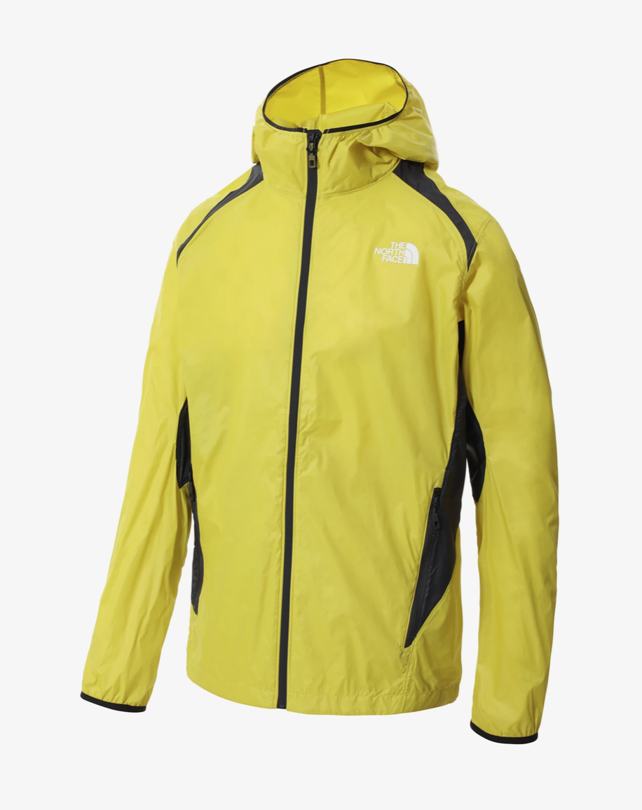 The North Face Mens Full Zip AO Wind Jacket / BNWT / Acid Yellow / RRP £90