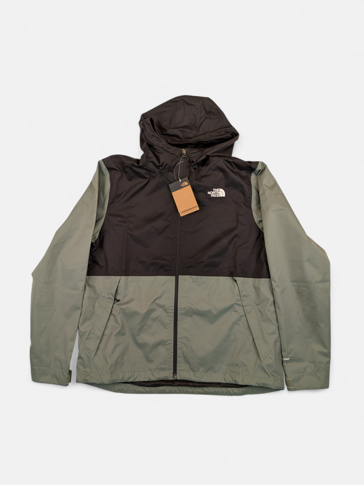 The North Face Mens Millerton Jacket / Black - Laurel Wreath Green / RRP £125