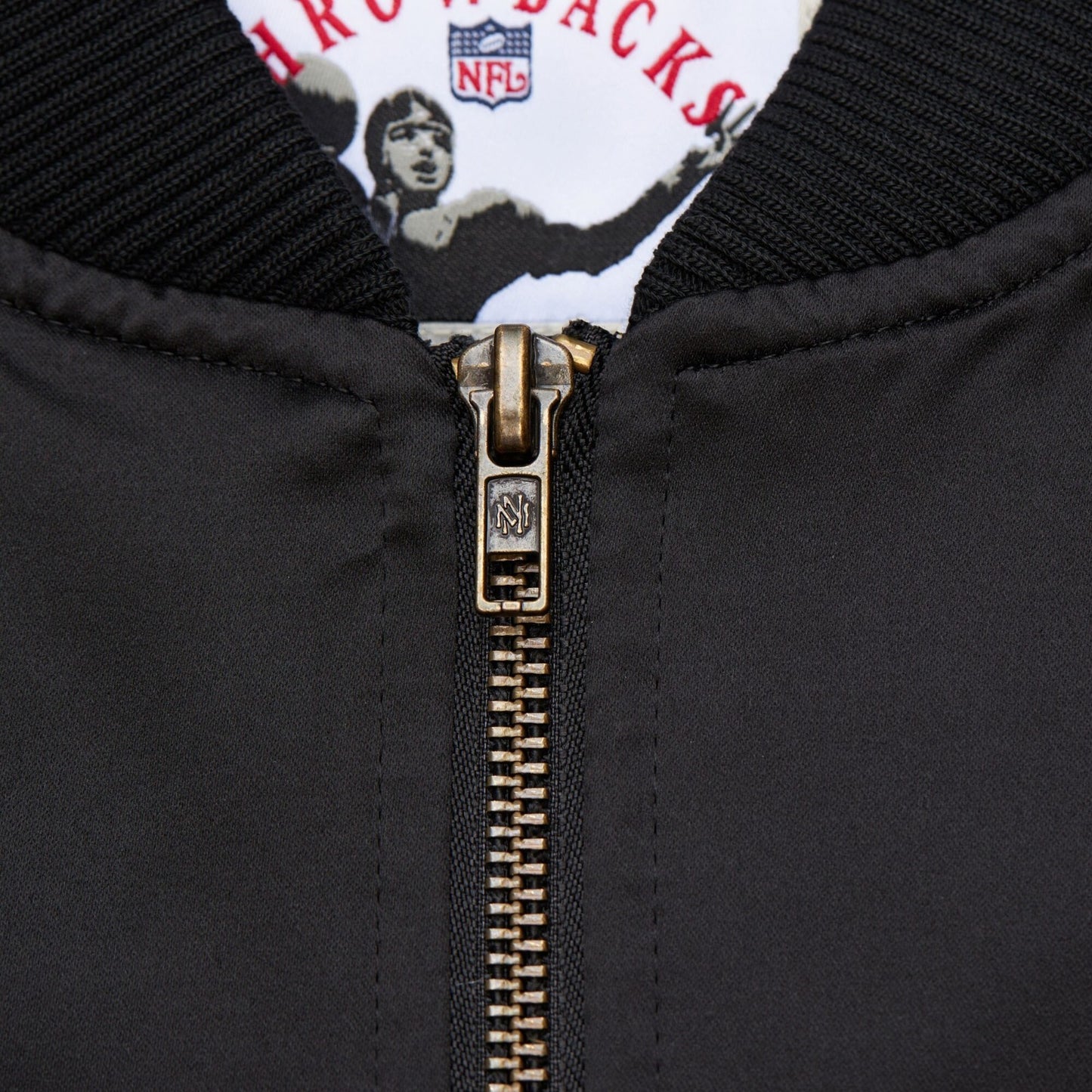 Mitchell & Ness Dallas Cowboys Black Vintage NFL Logo Bomber Jacket / RRP £125