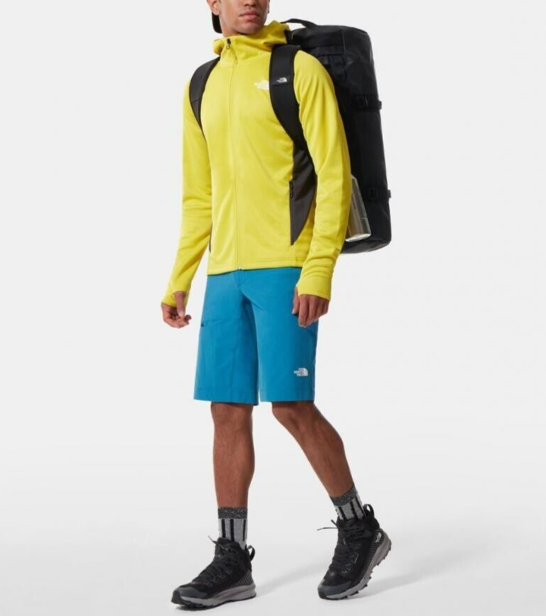 The North Face Men's Athletic Outdoor Full Zip Hoodie M / Yellow Grey / RRP £100