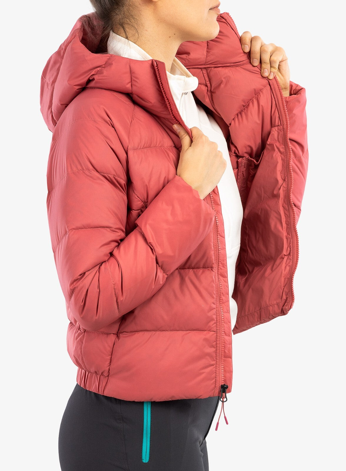 The North Face Women's Hyalite Down Puffer Jacket Coat / Slate Rose / RRP £190