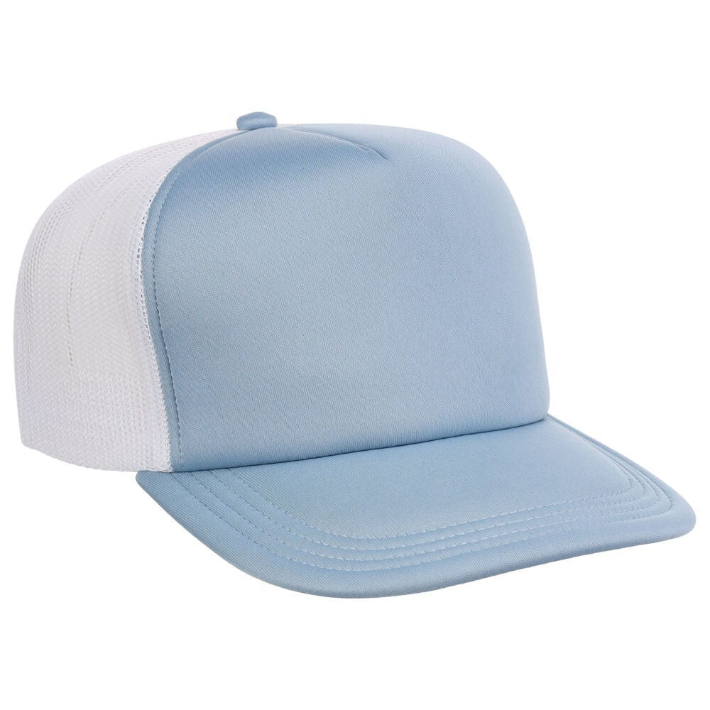 Crowns By Lids Unisex Plain Screen Foam Trucker Hat / White / £20